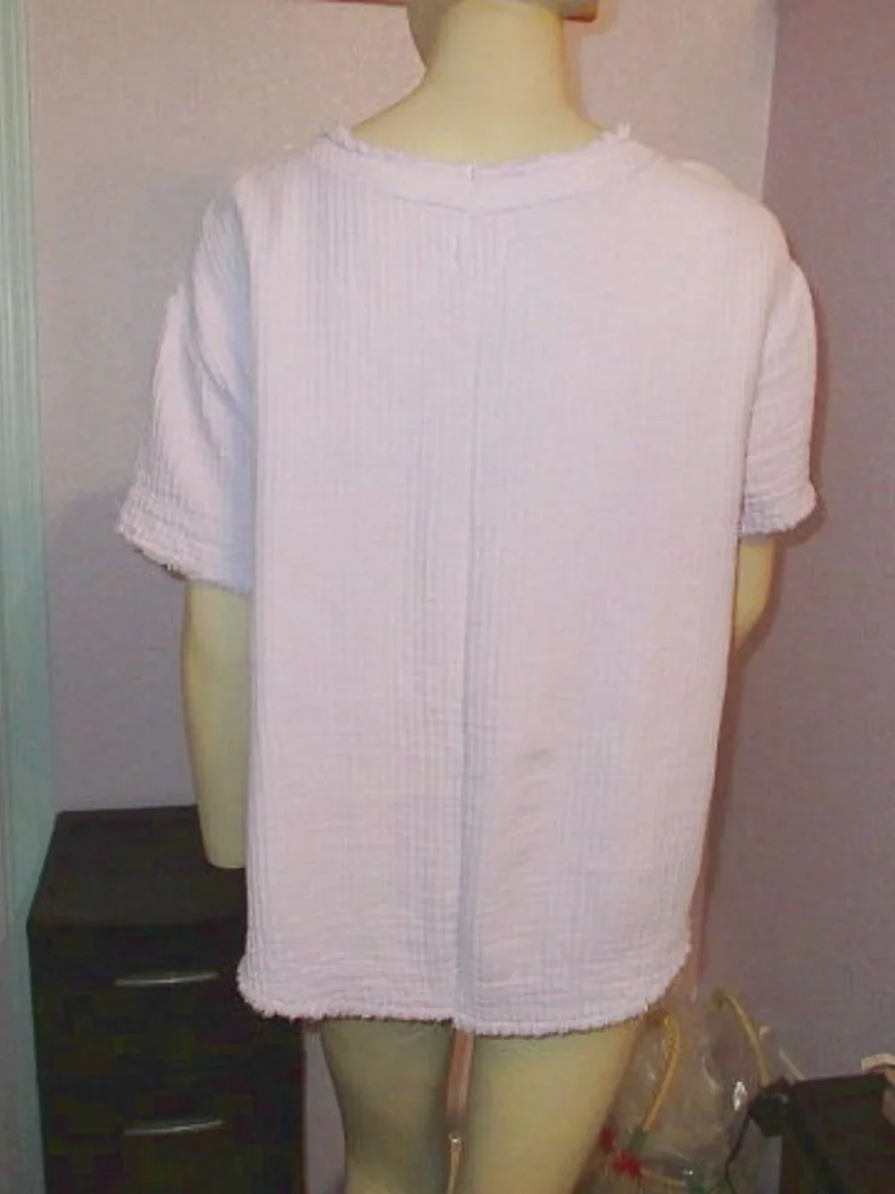 Free People Palo Alto Blouse Top Size XL Cotton Muslin Boxy Magical Fairycore